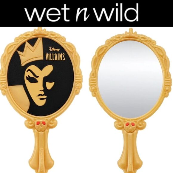Wet-n-Wild X Disney Villains Hand Mirror- Gold/Black - Picture 1 of 11
